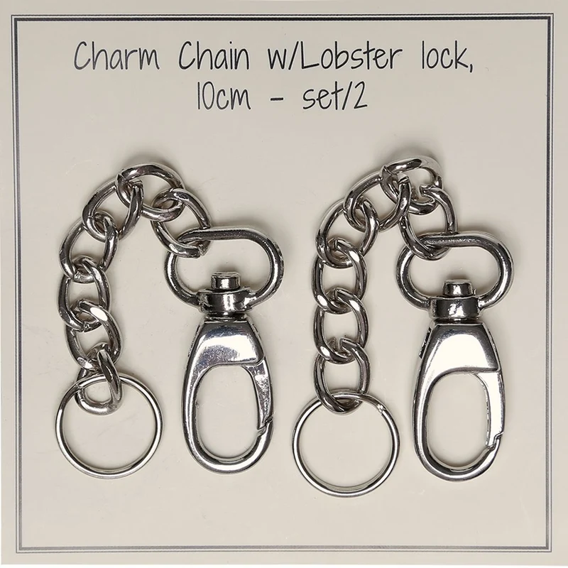 Charmkette mit Karabinerhaken - 10cm