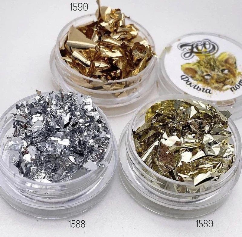 SILVER - PIGMENT FLAKES (0,5g) ZooNail