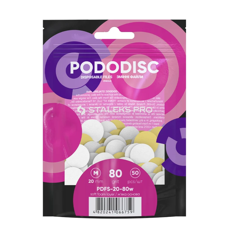 PODODISC M (20 mm) - 50 x Ersatz Schleifpapier SOFT BASE (PDFS-20) STALEKS
