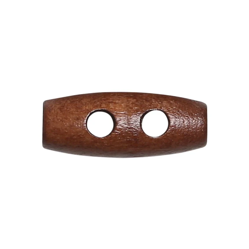 Längliche Holzknöpfe Mini - 20 mm