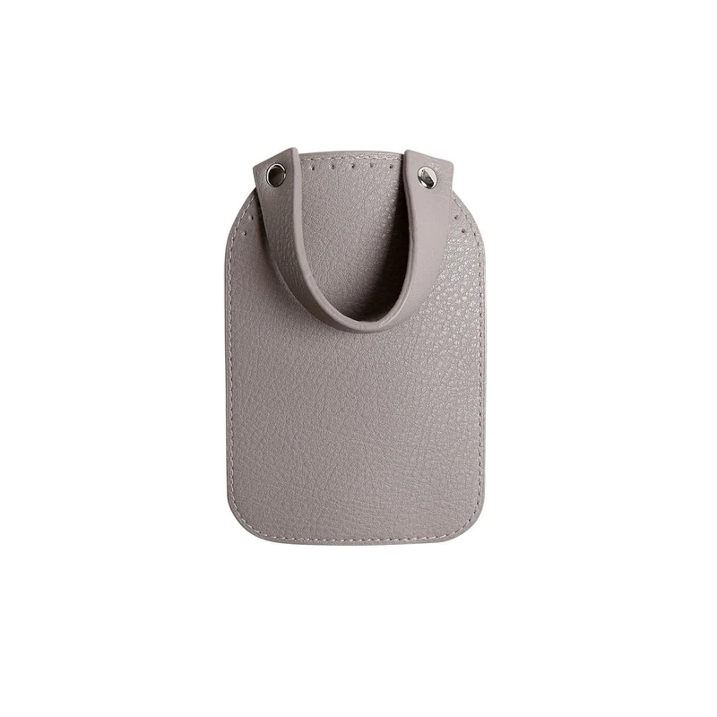 Taschenklappe mit Magnetknopf - Beige/Silber