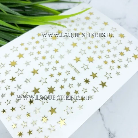 Selbstklebende Sticker Sterne in gold 353 von Laque