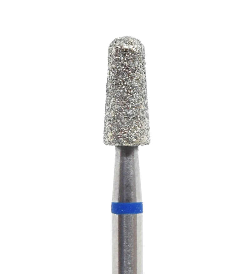 Diamantschleifer 3,5 mm Konus Mittel spitze rund blau