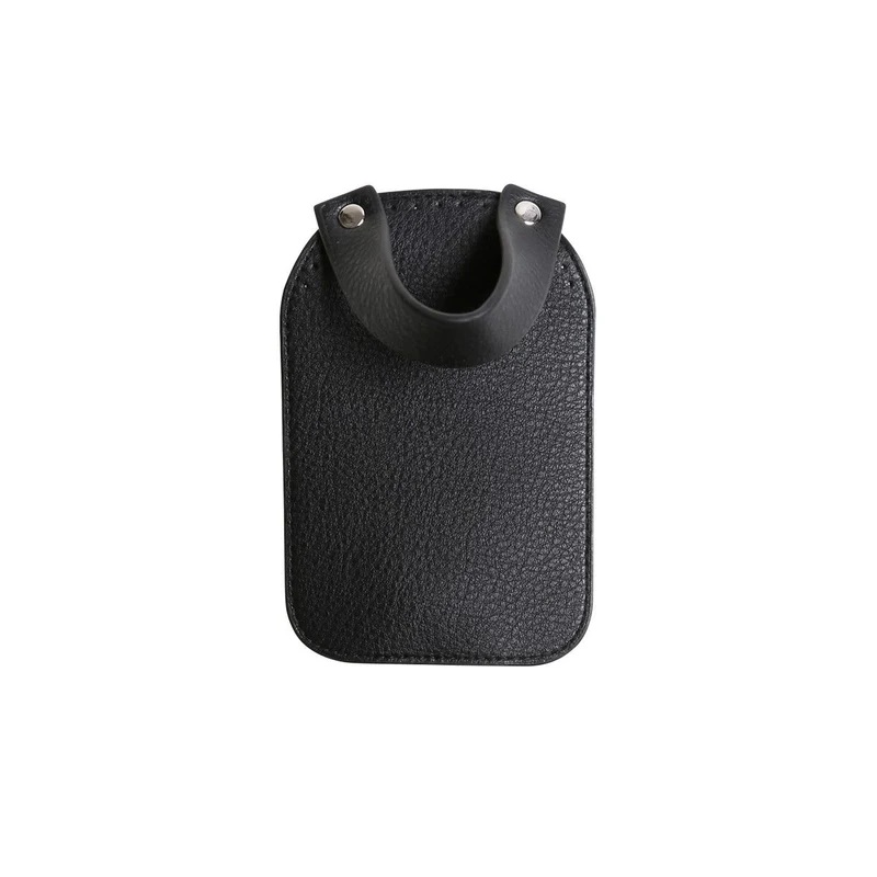 Taschenklappe mit Magnetknopf - Black/Silver