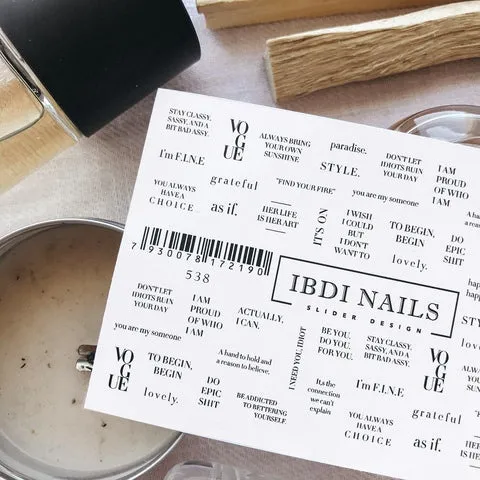 Sticker Nr. 538 von IBDI Nails