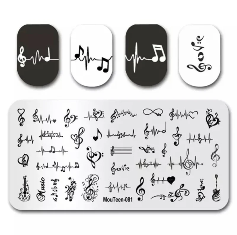 Stamping Platte Schablone Musik