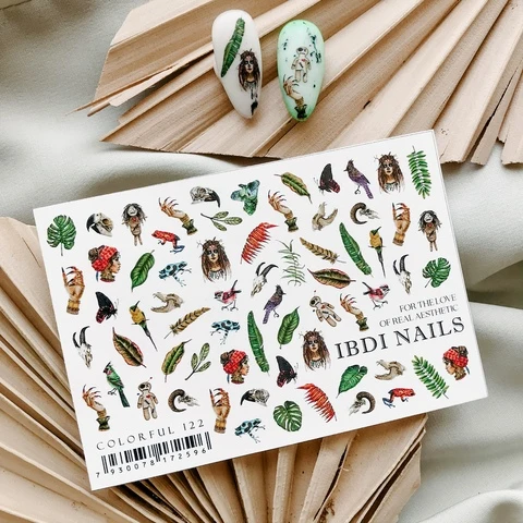 Sticker COLORFUL 122 von IBDI Nails