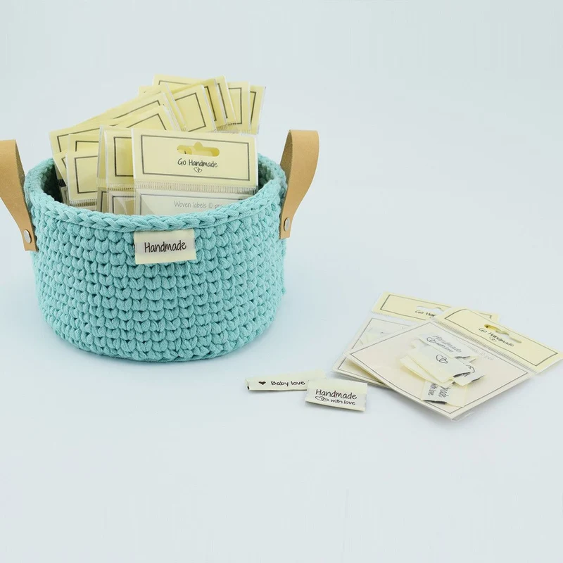 10 Labels - Made with love - 1 Herz - 3.5 cm