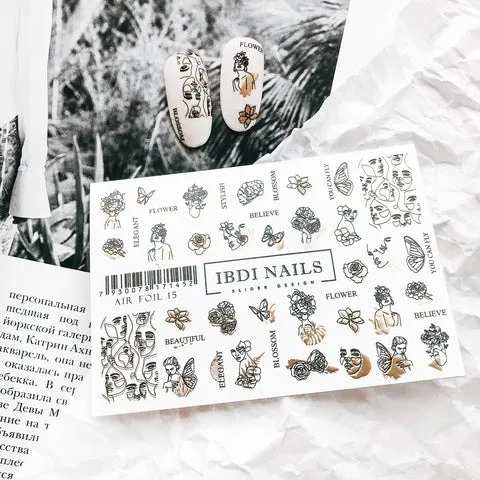 Sticker Air Foil 15 von IBDI Nails