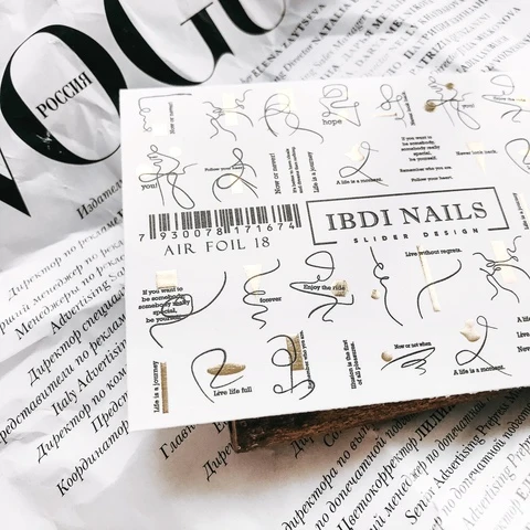 Sticker Air Foil 18 von IBDI Nails