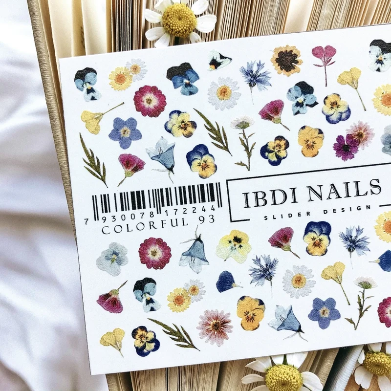 Sticker COLORFUL Nr. 93 von IBDI Nails