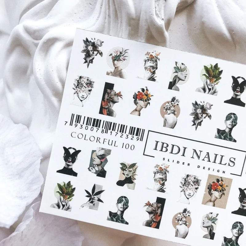 Sticker COLORFUL Nr. 100 von IBDI Nails