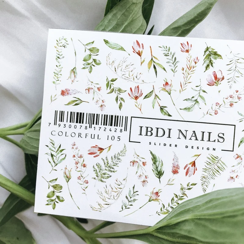 Sticker COLORFUL Nr. 105 von IBDI Nails