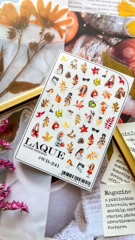 Sticker Design WB241 (Wasserlösliche Aufkleber) von Laque