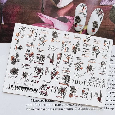 Sticker Air Foil 63 von IBDI Nails