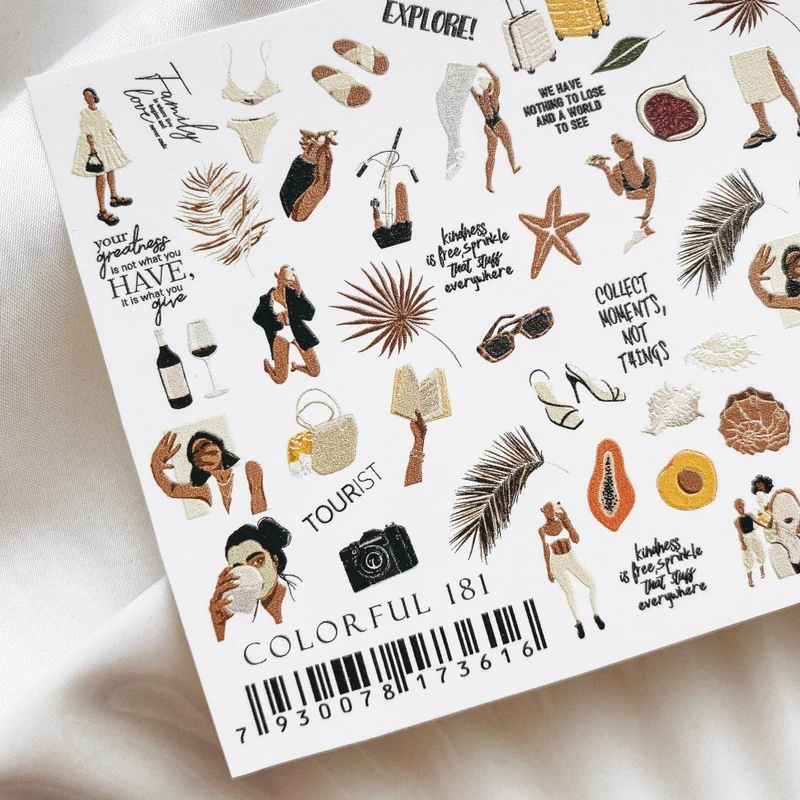 Sticker COLORFUL 181 von IBDI Nails