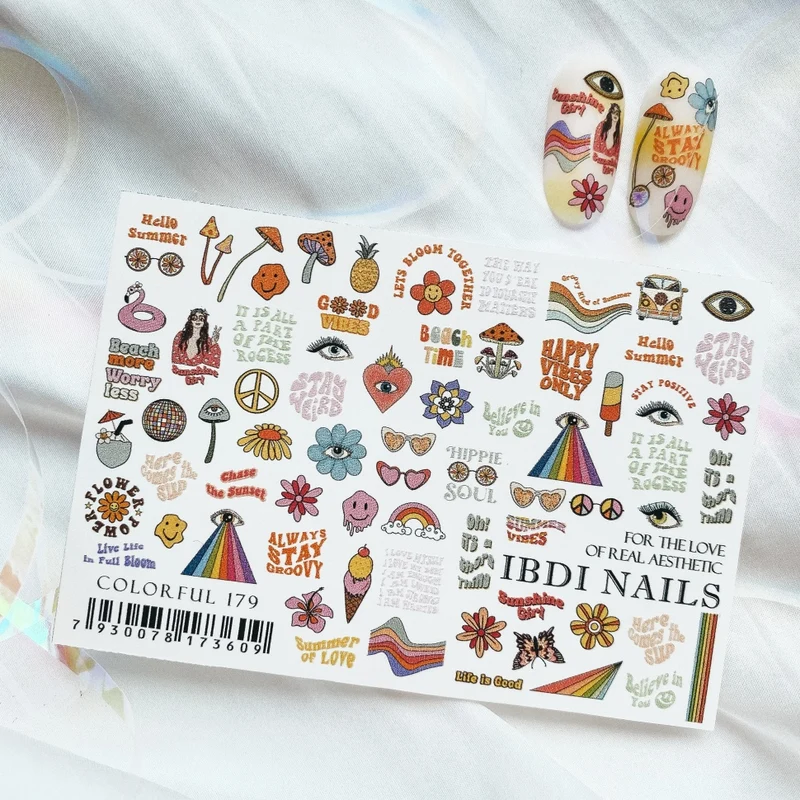 Sticker COLORFUL 179 von IBDI Nails
