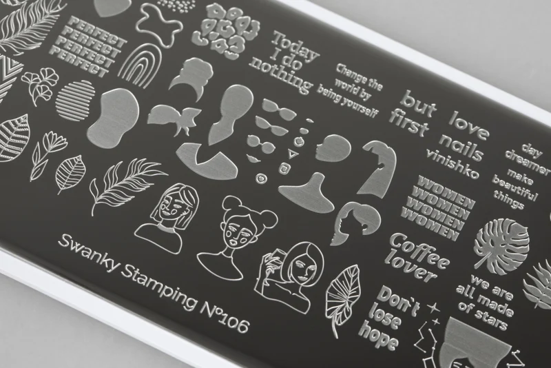 Stamping Platte Schablone Nr. 106 von Swanky