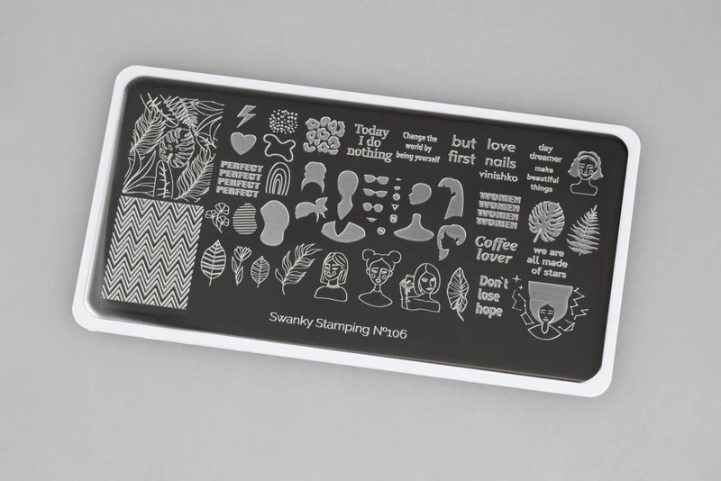 Stamping Platte Schablone Nr. 106 von Swanky