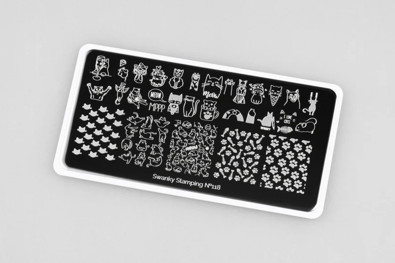 Stamping Platte Schablone Nr. 118 von Swanky