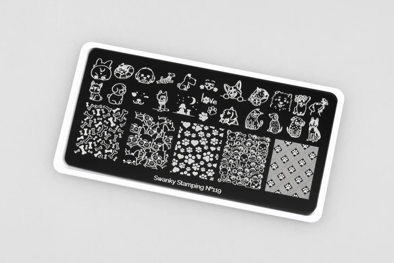 Stamping Platte Schablone Nr. 119 von Swanky