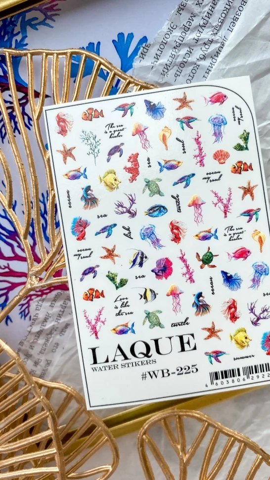 Sticker Design WB225 (Wasserlösliche Aufkleber) von Laque