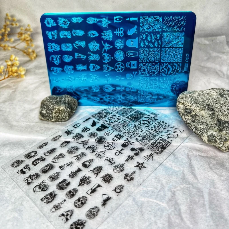 Stamping Platte Schablone Nr. 02 von Imen