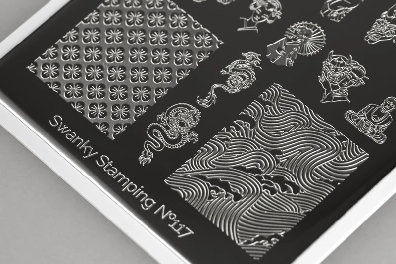Stamping Platte Schablone Nr. 117 klein von Swanky