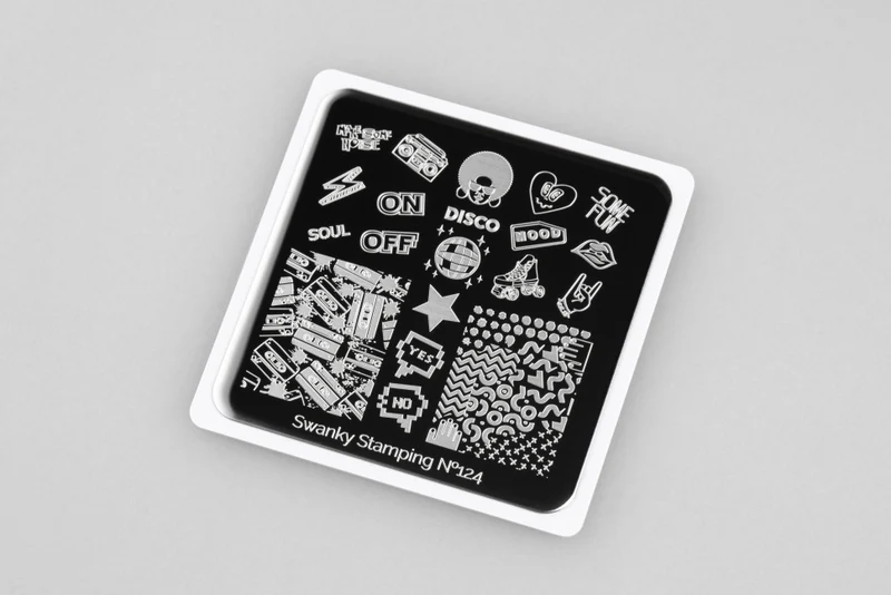 Stamping Platte Schablone Nr. 124 klein von Swanky