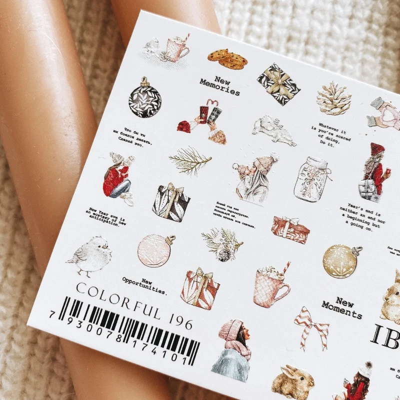 Sticker COLORFUL 196 von IBDI Nails