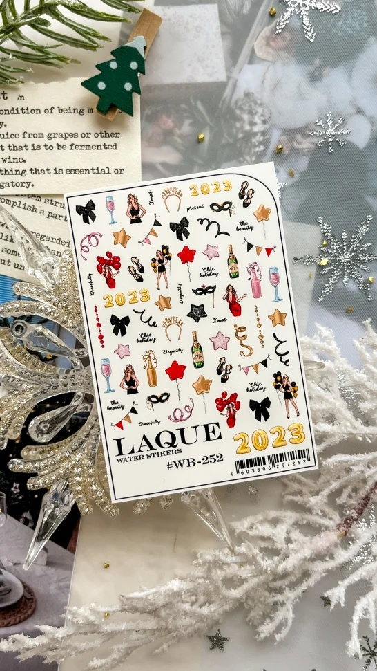 Sticker Design WB252 (Wasserlösliche Aufkleber) von Laque