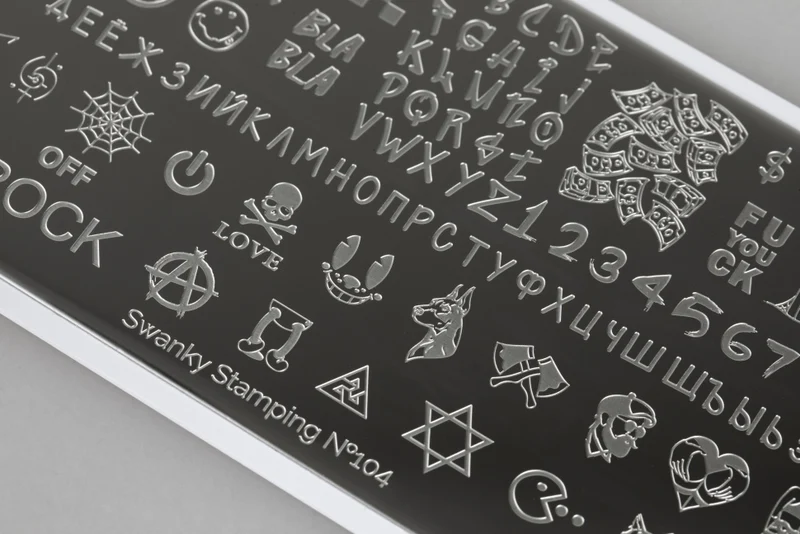 Stamping Platte Schablone Nr. 104 von Swanky