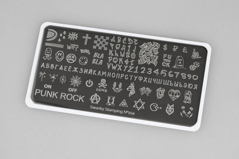 Stamping Platte Schablone Nr. 104 von Swanky