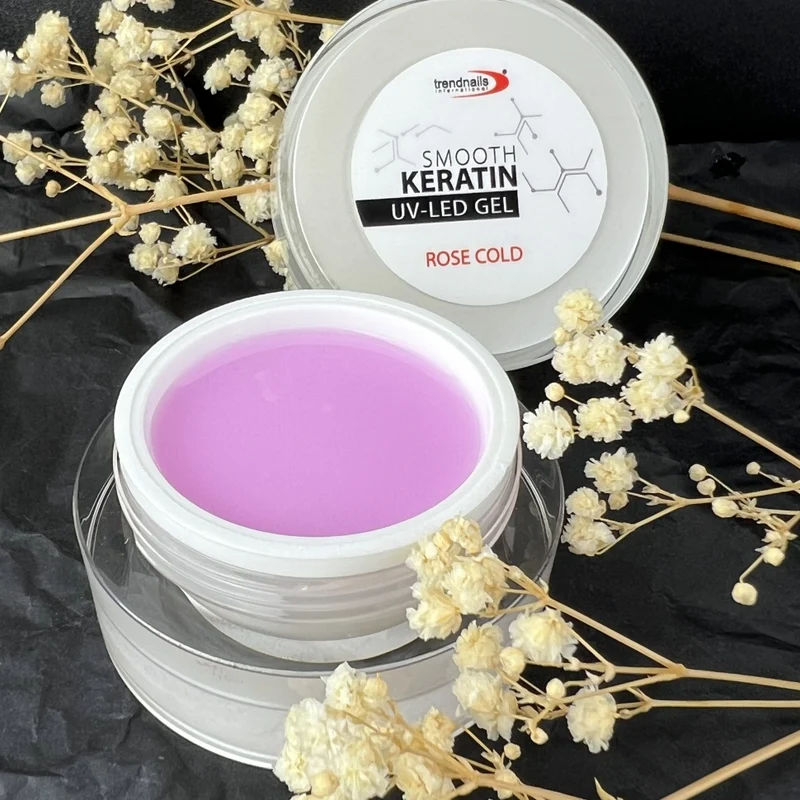 Smooth Keratin UV-LED Gel Rose Cold 5ml-30ml von Trendnails TPO/HEMA-free