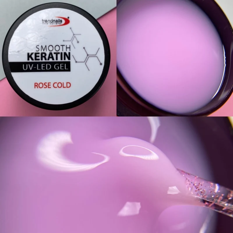 Smooth Keratin UV-LED Gel Rose Cold 5ml-30ml von Trendnails TPO/HEMA-free