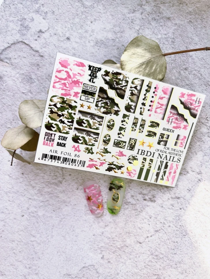 Sticker Air Foil 86 von IBDI Nails