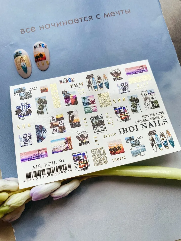 Sticker Air Foil 91 von IBDI Nails