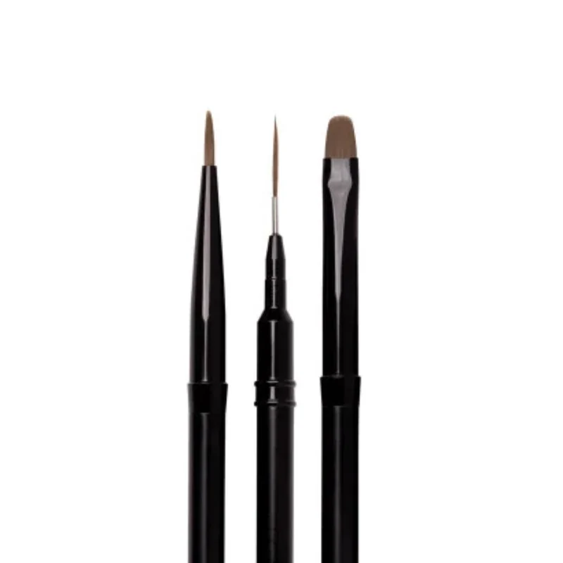 Nail Art Brush Set (3 st.) Nailart Pinsel Neonail