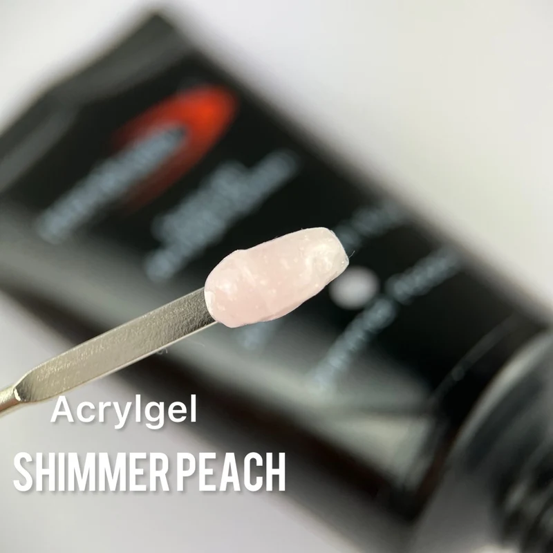 Soak-Off Acrylgel 15/30ml Tiegel/Tube – 'Shimmer Peach' von Trendnails (TPO/HEMA-free)