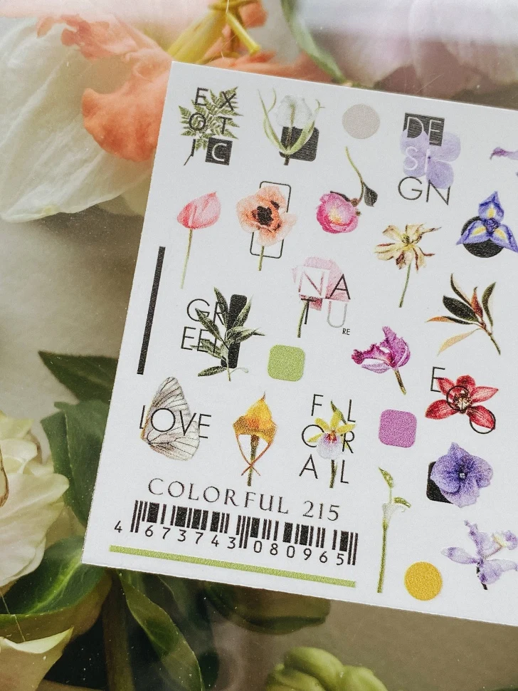 Sticker COLORFUL 215 von IBDI Nails