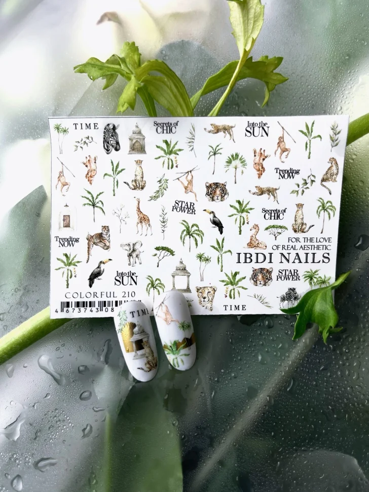 Sticker COLORFUL 210 von IBDI Nails