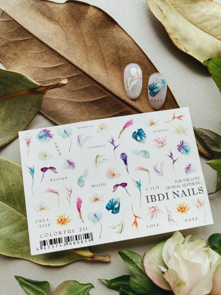 Sticker COLORFUL 211 von IBDI Nails