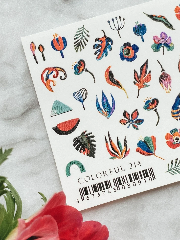 Sticker COLORFUL 214 von IBDI Nails