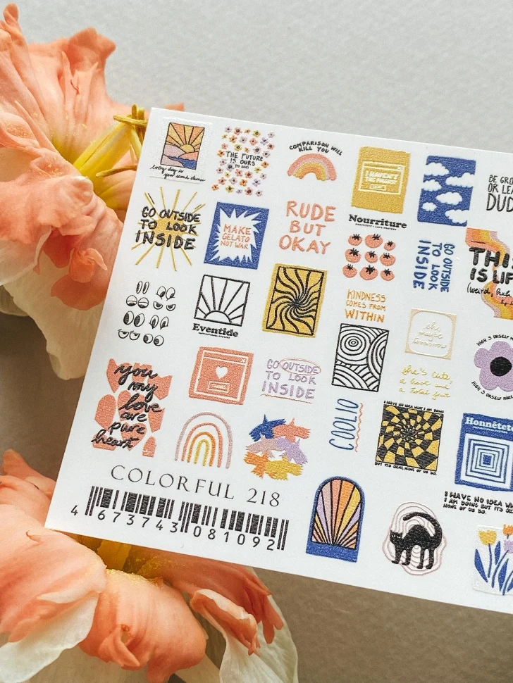 Sticker COLORFUL 218 von IBDI Nails