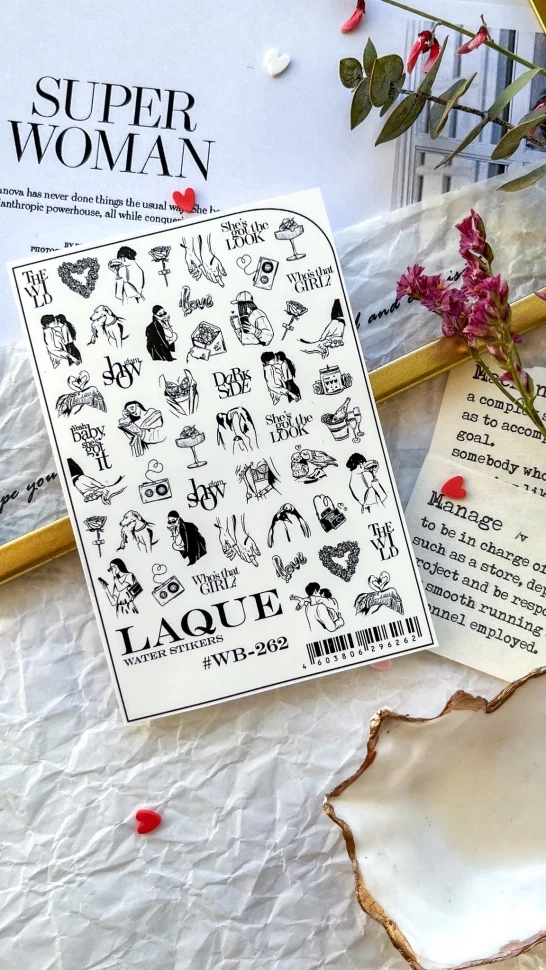 Sticker Design WB262 (Wasserlösliche Aufkleber) von Laque