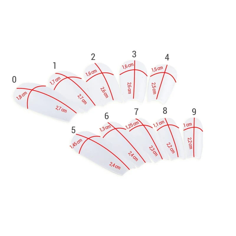 100er Tip-Beutel Gel X-tention Tips Ballerina short Matt