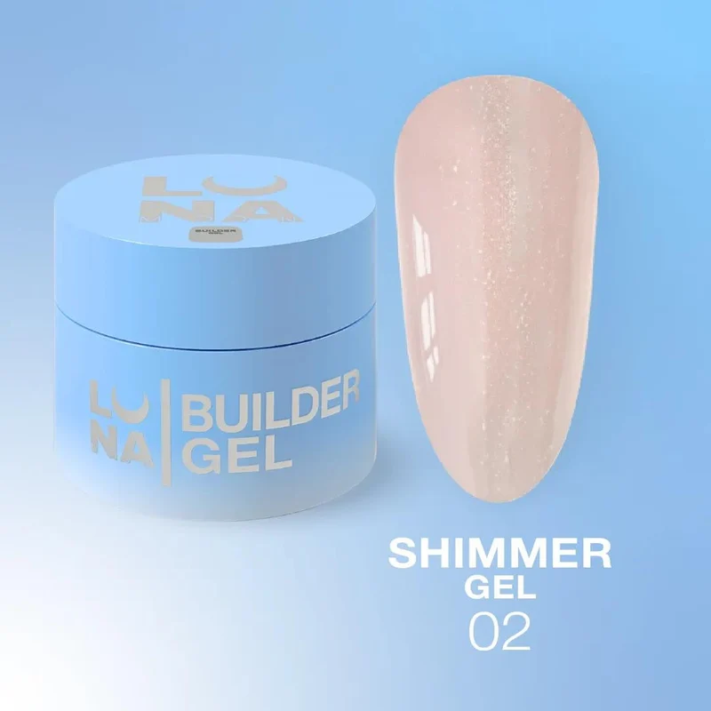 02 Shimmer - NO FILE Builder Gel 15ml LUNAmoon