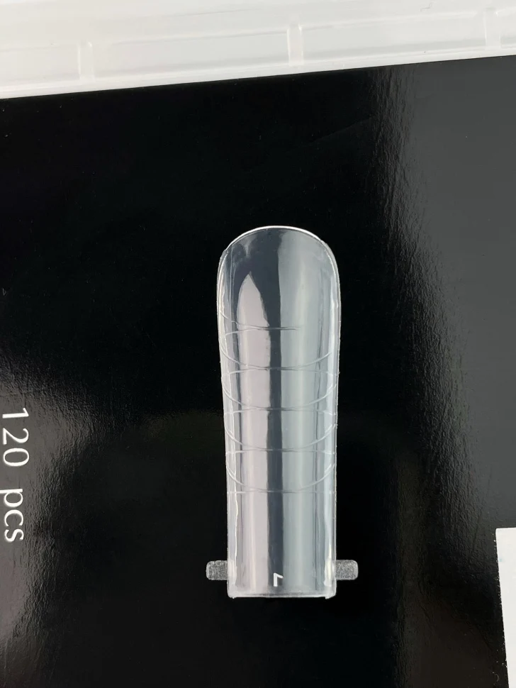 Dual Nageltips für Acrylgel (wiederverwendbar) klar 120 Stk. vom Trendy Nails SQUARE
