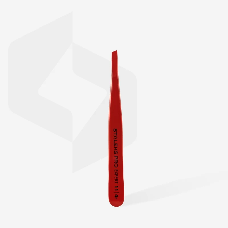 Augenbrauenpinzette EXPERT 11 TYP 4 (rot-schmall)