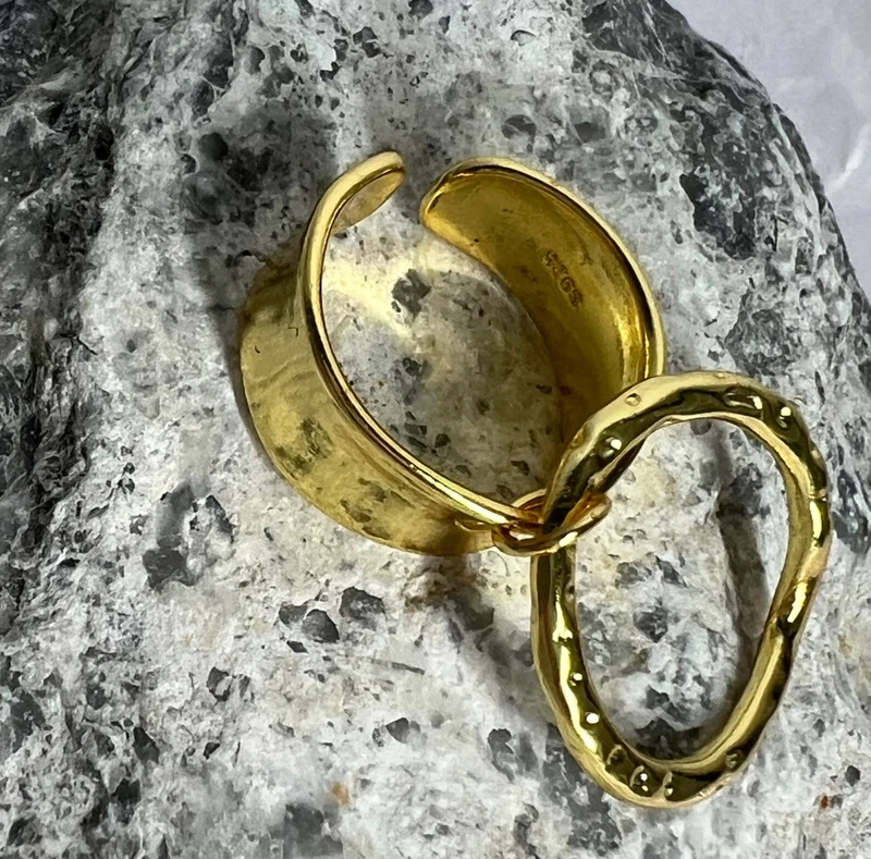 Damenring passend für alle Größen in gold Nr. 12